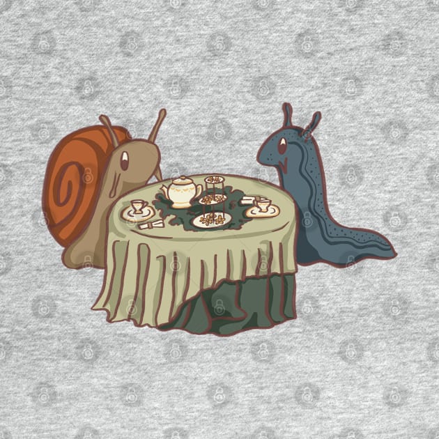 Snails and Slugs Tea Party by danyellysdoodles